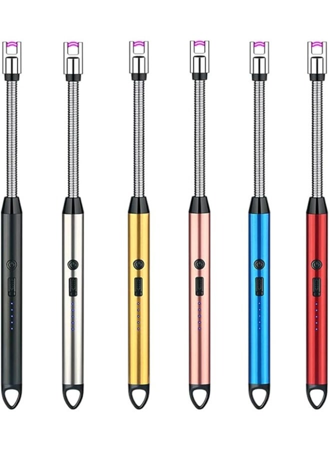 ولاعة كهربائية قابلة للشحن عبر USB Type-C باللون الذهبي - Image 4